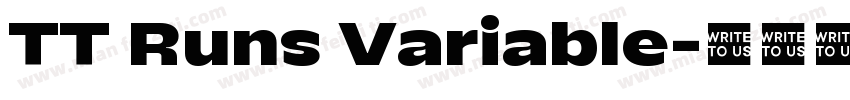 TT Runs Variable字体转换